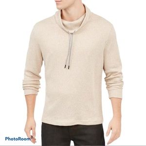 Alfani Heather Sand Knit Pullover Sweater